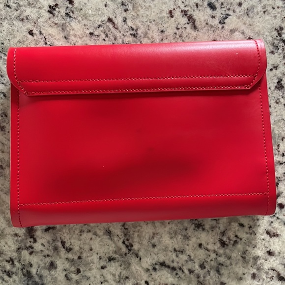 Red soft leather Kate Spade bag - Picture 2 of 5
